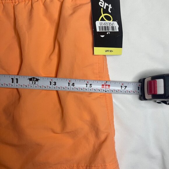 Art class mid-thigh length orange Size L (10/12). Made in Vietnam. 100% Nylon. - Picture 6 of 7